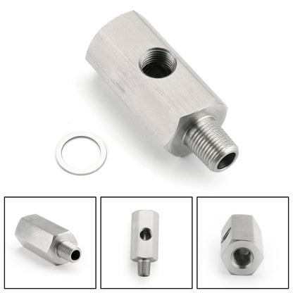 1/8" BSPT Sensore pressione olio Adattatore da T a NPT Alimentazione turbo Linea di alimentazione Mete Generico