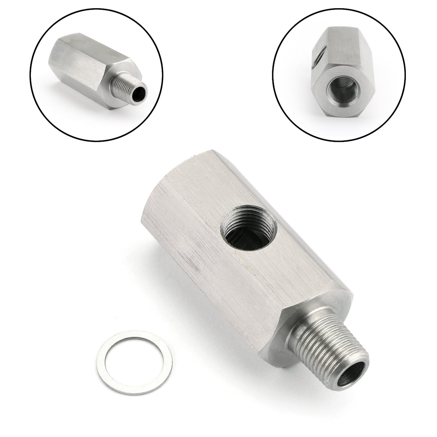 1/8" BSPT Sensore pressione olio Adattatore da T a NPT Alimentazione turbo Linea di alimentazione Mete Generico