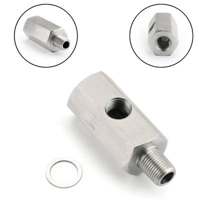1/8" BSPT Sensore pressione olio Adattatore da T a NPT Alimentazione turbo Linea di alimentazione Mete Generico