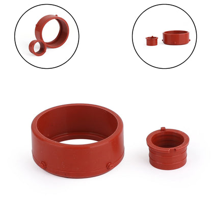 2PCS Motore Sfiato Turbo Guarnizione di Aspirazione Kit Fit Mercedes OM642 Motori 6420940080 Generico