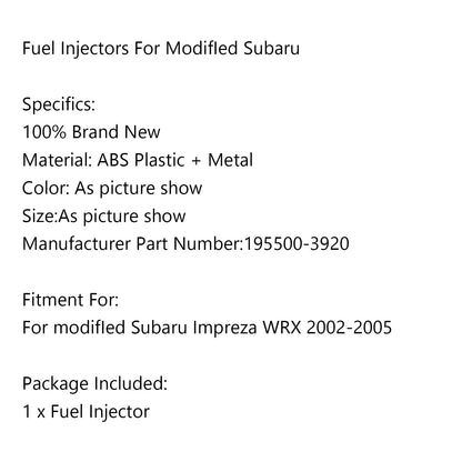 1PCS 850cc Iniettori di Carburante 195500-3920 Fit Modificato Impreza WRX 2002-2005 16611-AA521 Generico