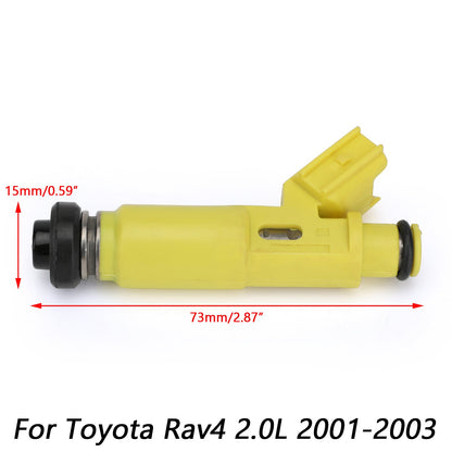 1 iniettore di carburante abbinato al flusso X per 23250-28050 2001-2003 Toyota Rav4 2.0L nuovo generico