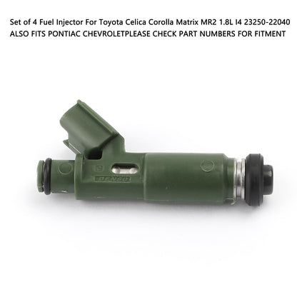 1/4 pcs Iniettori di Carburante fit Toyota Chevy Prizm Matrix Corolla 1.8L 23250-22040 Generico