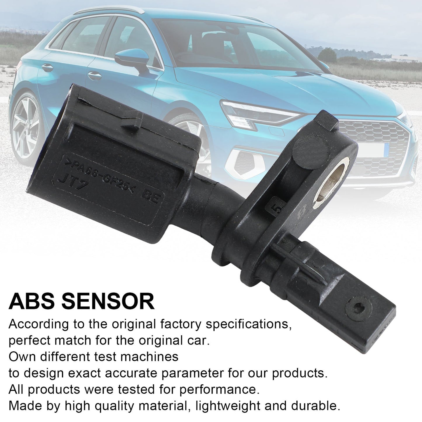 ABS sensore di velocità della ruota anteriore sinistro per Audi A3 VW Golf Skoda Fabia 6Q0927803A generico