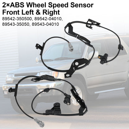 2 x sensore velocità ruota ABS anteriore sinistro e destro per Toyota Tacoma 1998-2004 generico