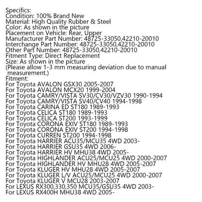 3 pezzi boccola snodo gruppo braccio posteriore per Toyota Highlander Camry Avalon Lexus generico