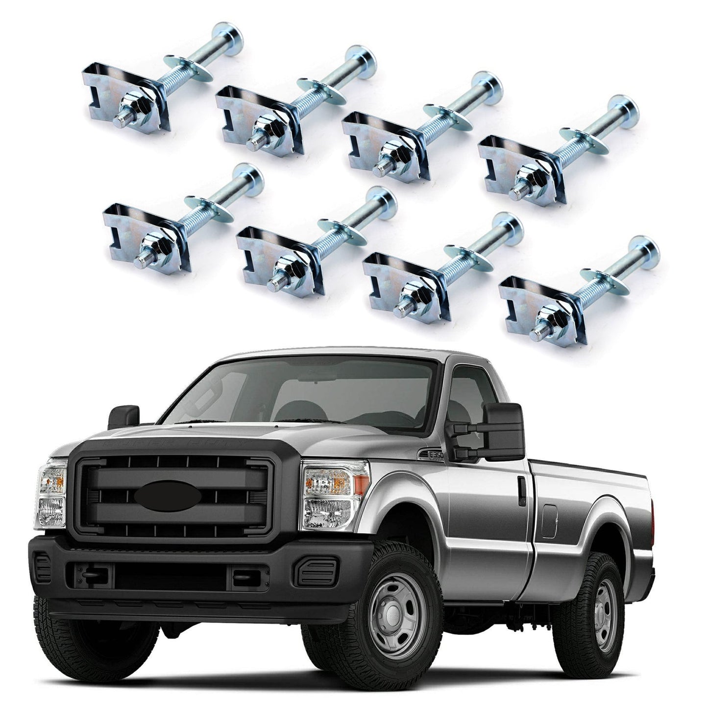 Kit hardware di montaggio letto per 99-14 Ford F250 F350 F450 F550 Super Duty generico