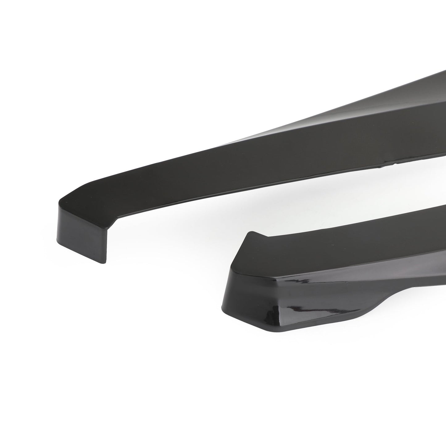 19" Car Rear Bumper Fin Canard Splitter Diffusore Valence Spoiler Lip Gloss Nero Generico