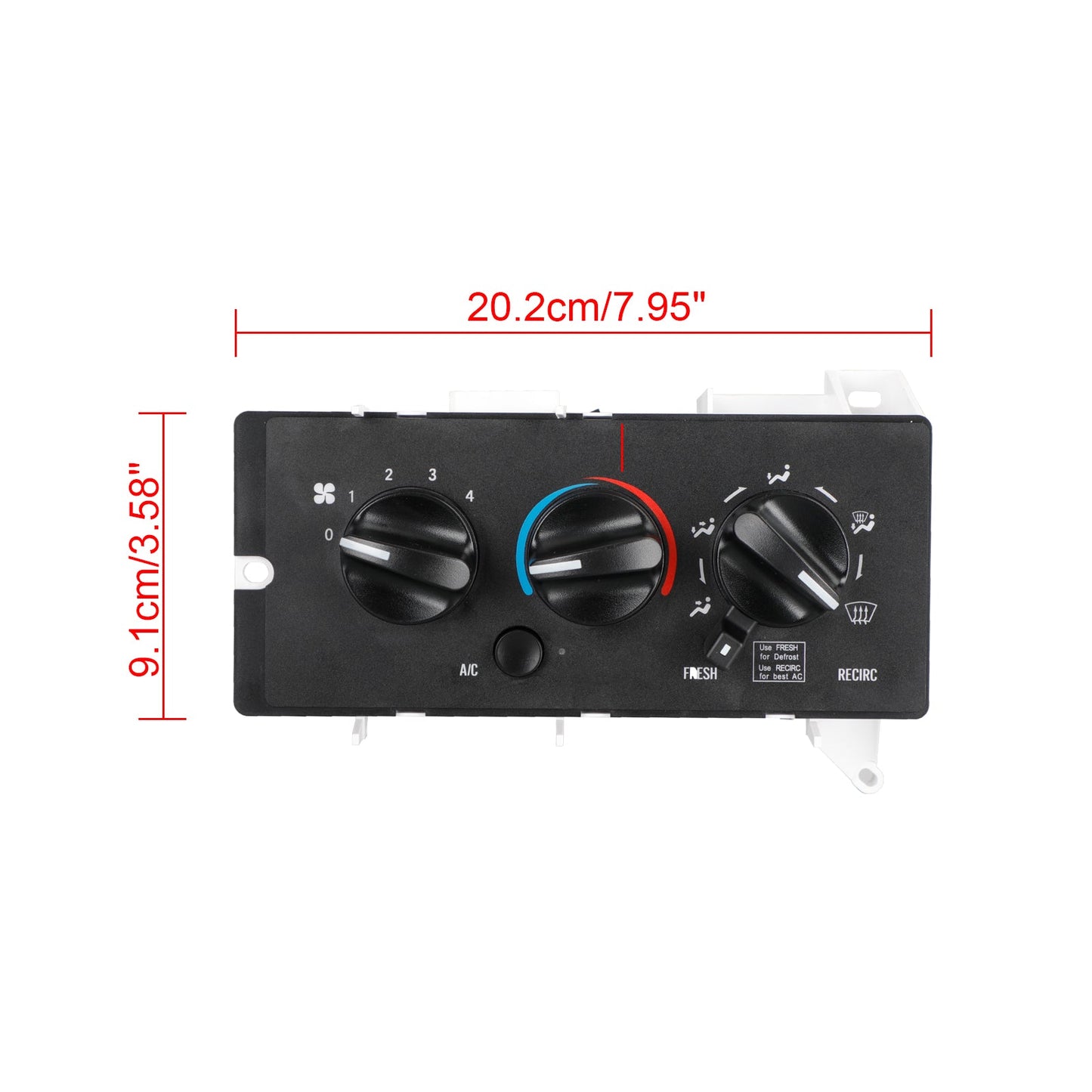 A/C Pannello di Controllo per Mack CH613 CV713 2001-2005 7787-880011 850-7450 11-1225 Generico