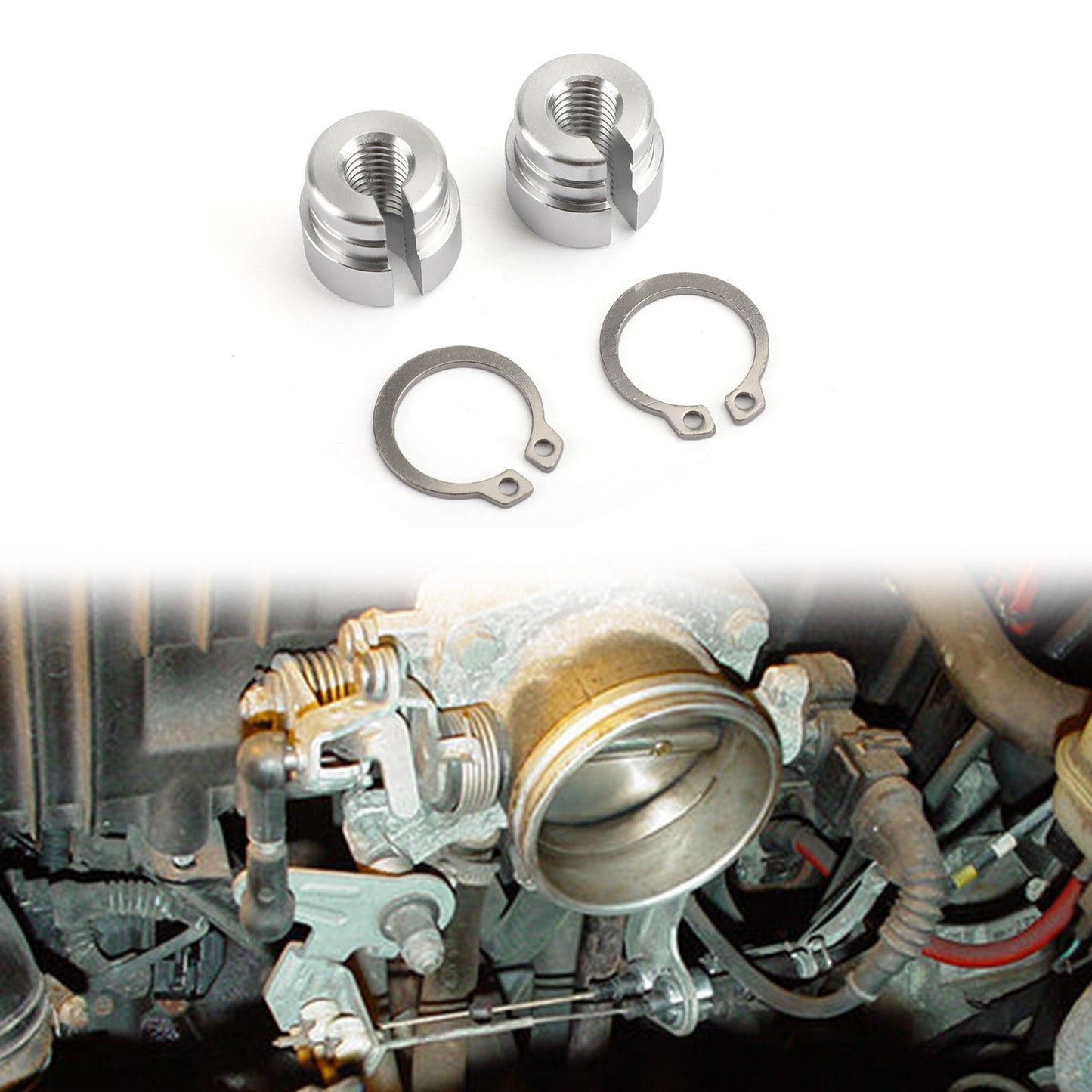 BMW E30 E34 E28 E39 E36 M20 M30 M50 S14 Boccola acceleratore in alluminio billet