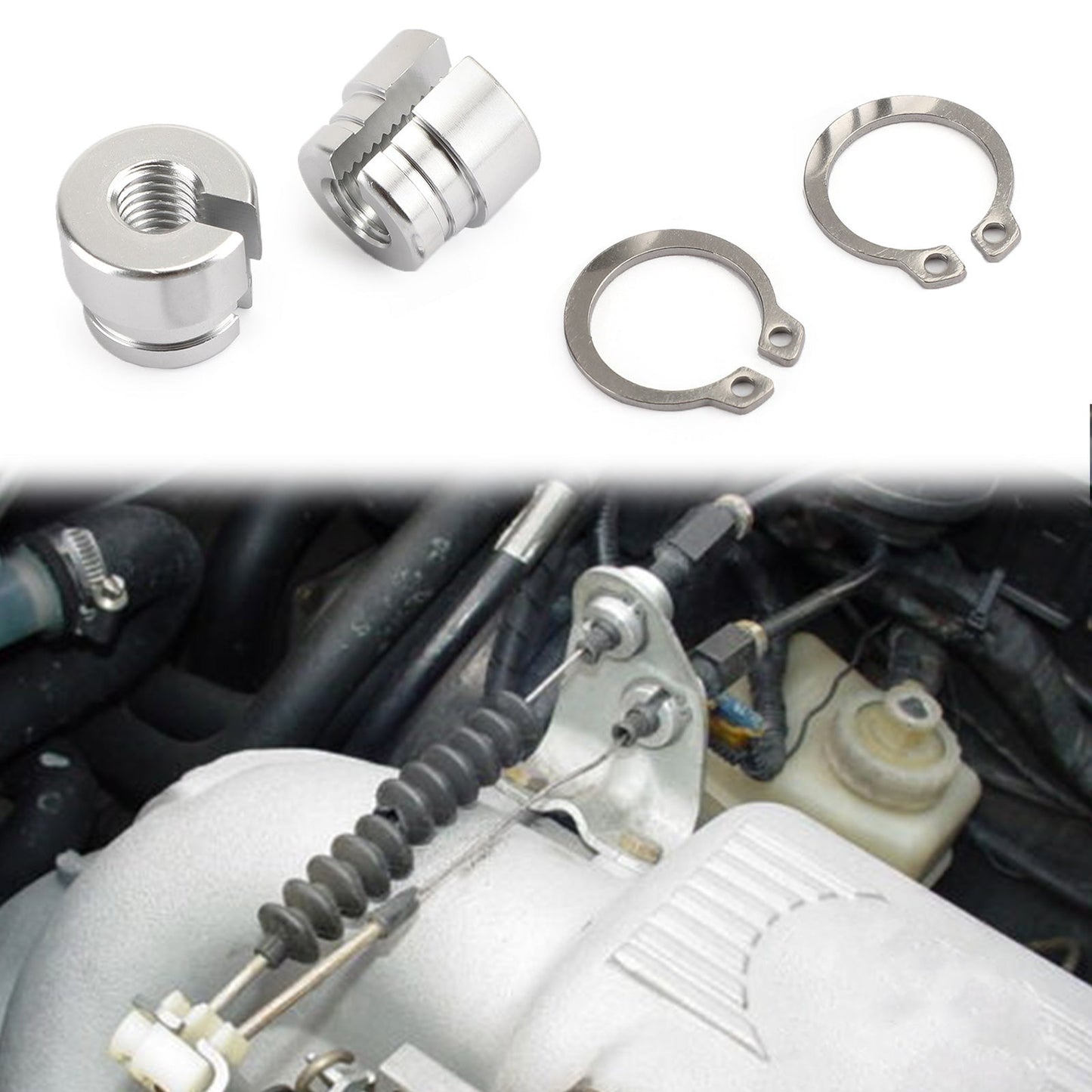 BMW E30 E34 E28 E39 E36 M20 M30 M50 S14 Boccola acceleratore in alluminio billet