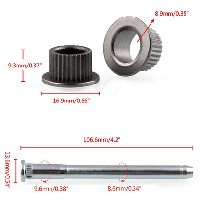 Nuovo kit boccola perno cerniera porta per Chevy S10 GMC S15 2 porte 1994 - 2004 generico