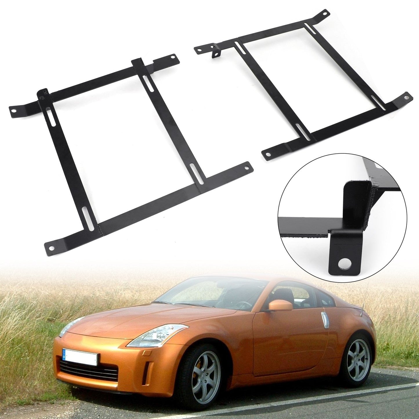 2003-2009 Nissan 350Z Z33 Fairlady Low Mount Racing/Sedile avvolgente Staffa in acciaio a trazione