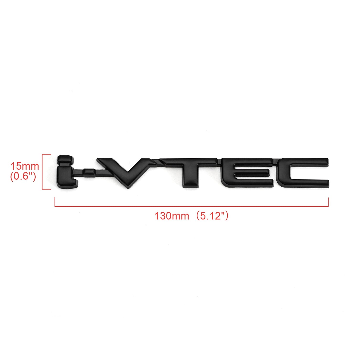 3D Metal i-VTEC Car Trunk Rear Turbo Fender Distintivo dell'emblema Decalcomanie Adesivi Argento Generico