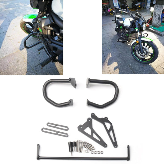 Black Crash Bars Engine Guard Protector For Kawasaki VN650(Vulcan S) 2015-2017