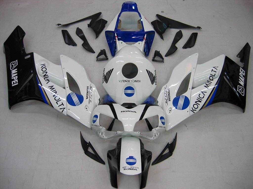 Amotopart Cladding Honda CBR1000RR 2004-2005 Cladding White? Kit konica kiting da corse Konica Minolta