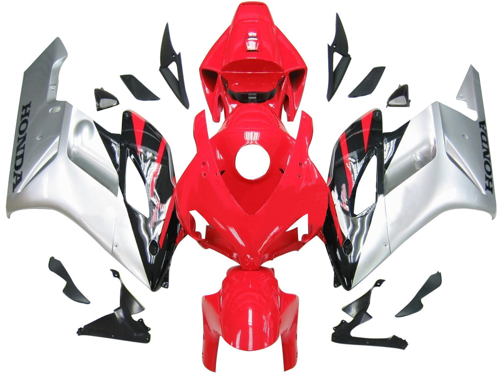 Carene 2004-2005 Honda CBR 1000 RR Rosso Argento Nero CBR Racing Generico