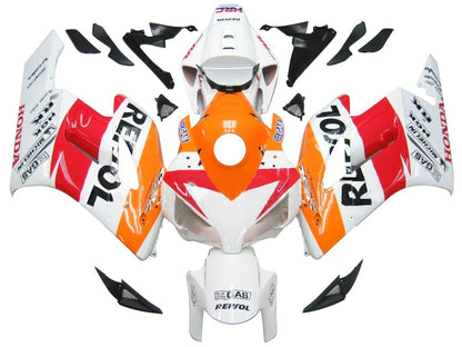 Amotopart Cladding Honda CBR1000RR 2004-2005 Cladding White Orange Repsol Racing Kit