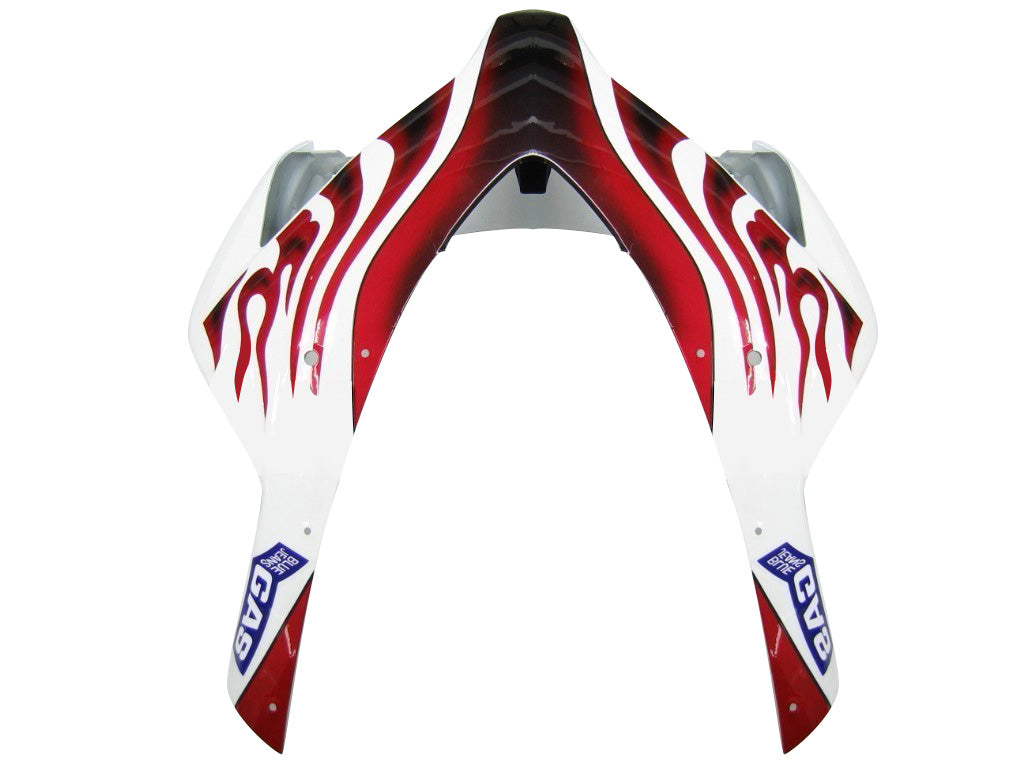 Carene 2004-2005 Honda CBR 1000 RR White &amp; Red Flame Shark Racing Generico