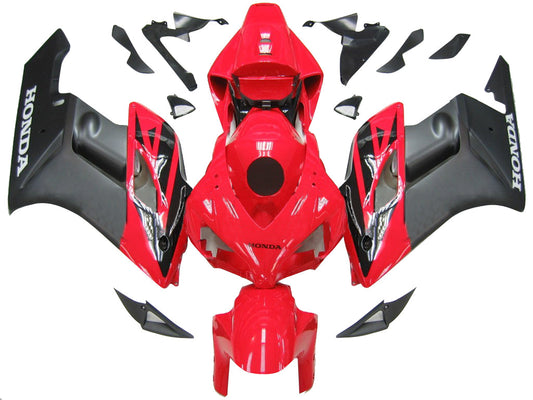 Amotopart 2004-2005 Honda CBR1000 Cladding Red & Black Kit