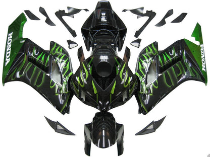 AMOPART PREFERITIVI HONDA CBR1000RR 2004-2005 KIT SPORTS FLAME DELLA FLAME DEDUTTIVE BLACK & GREEN DEDUT