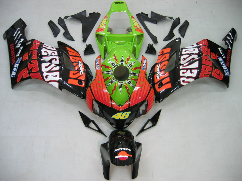 Carene 2004-2005 Honda CBR 1000 RR Nero Verde Valentino Rossi Generico