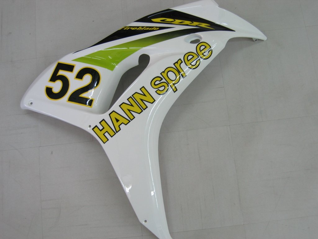 Amotopart Cladding Honda CBR1000RR 2006-2007 Cladding White? N. 52 Kit da corsa Hannspree