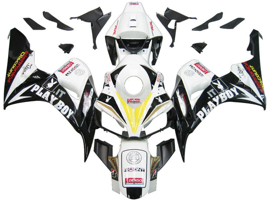 Carene 2006-2007 Honda CBR 1000 RR Bianco &amp; Nero Playboy Generico