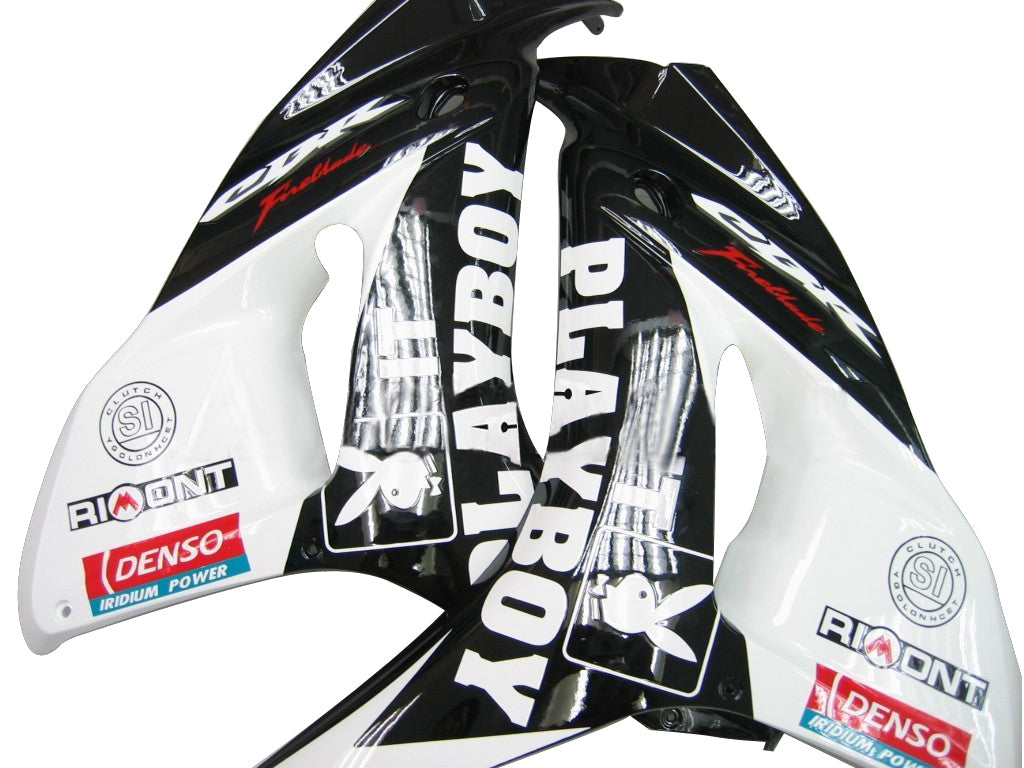 Carene 2006-2007 Honda CBR 1000 RR Bianco &amp; Nero Playboy Racing Generico