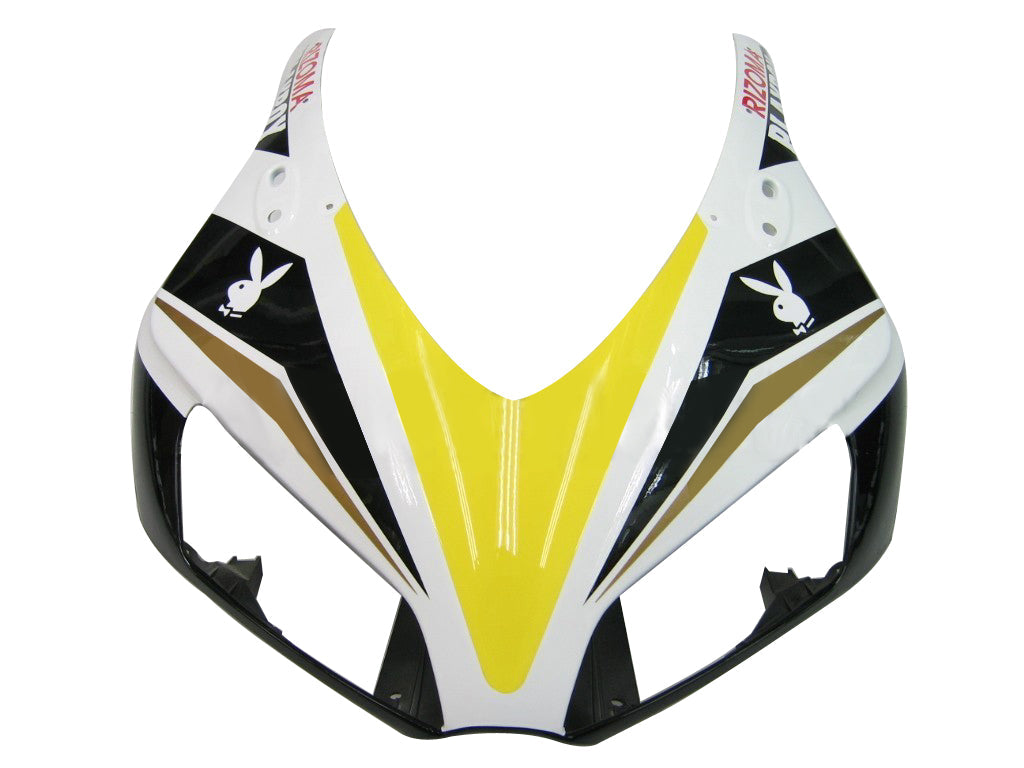 Carene 2006-2007 Honda CBR 1000 RR Bianco &amp; Nero Playboy Racing Generico