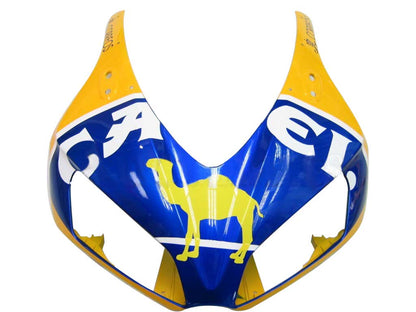 Amotopart Cladding Honda CBR1000RR 2006-2007 Cladding Kit di memoria di corse a blu giallo blu giallo