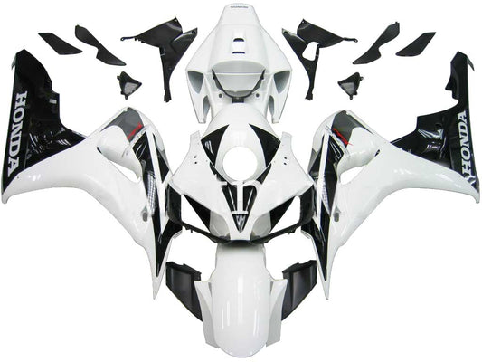 Amotopart favoriti Honda 1000RR 2006-2007 Cladding White? e kit di memoria di corse Black CBR