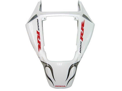 Amotopart Cladding Honda CBR1000RR 2006-2007 Cladding White? e kit di memoria di gare di fiamma in argento nero