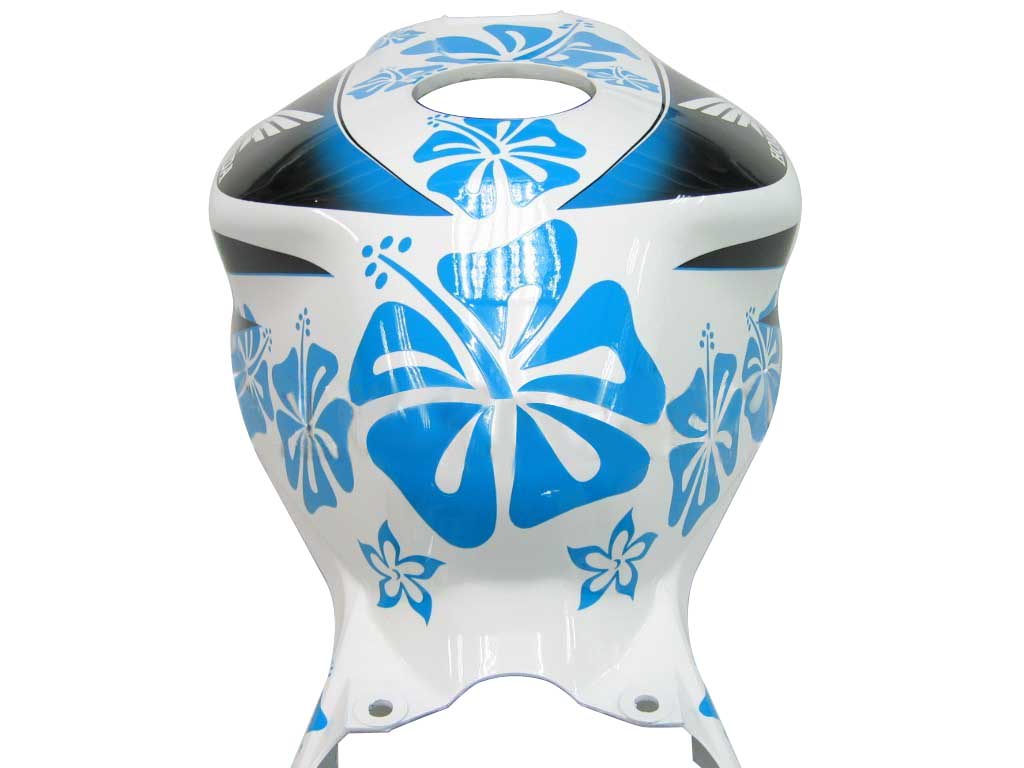 Carene 2006-2007 Honda CBR 1000 RR White &amp; Blue Floral Racing Generico