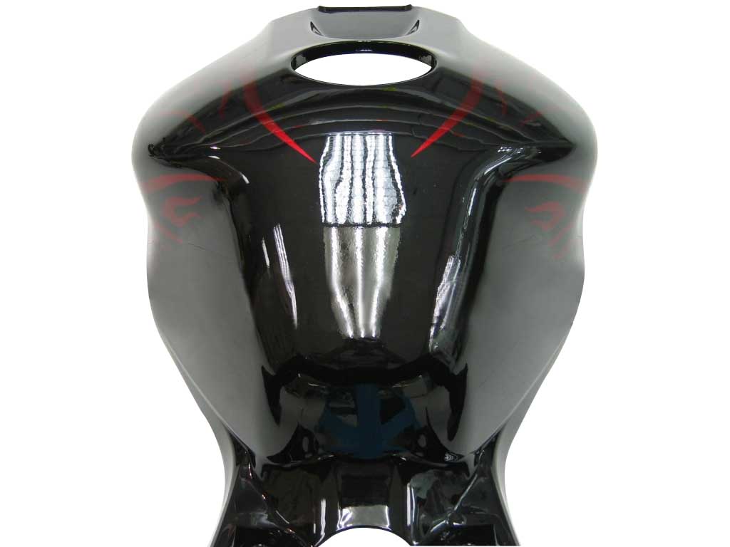 Carene 2006-2007 Honda CBR 1000 RR Black &amp; Red Flame Shark Generico