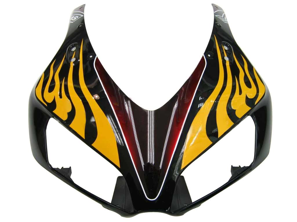 Carene 2006-2007 Honda CBR 1000 RR Black &amp; Red Flame Shark Generico