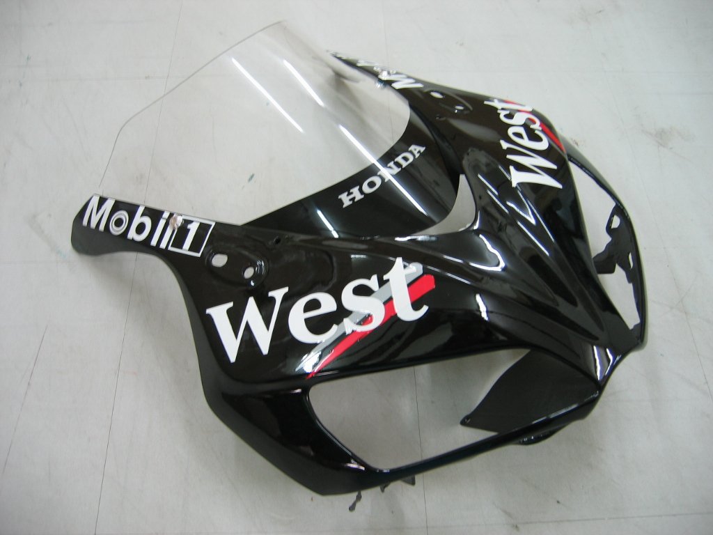 Amotopart rivestimento Honda CBR1000RR 2006-2007 Verupril West Racing Black Desolate Kit