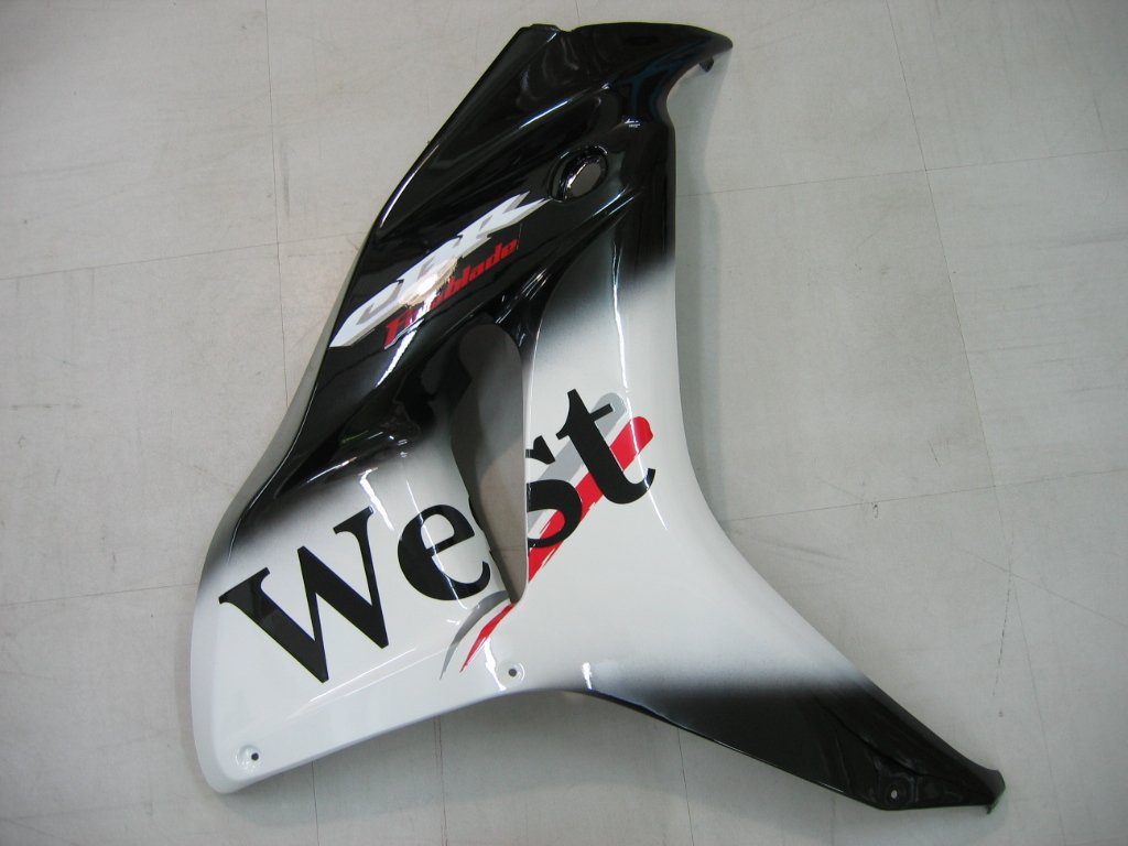 Amotopart rivestimento Honda CBR1000RR 2006-2007 Verupril West Racing Black Desolate Kit