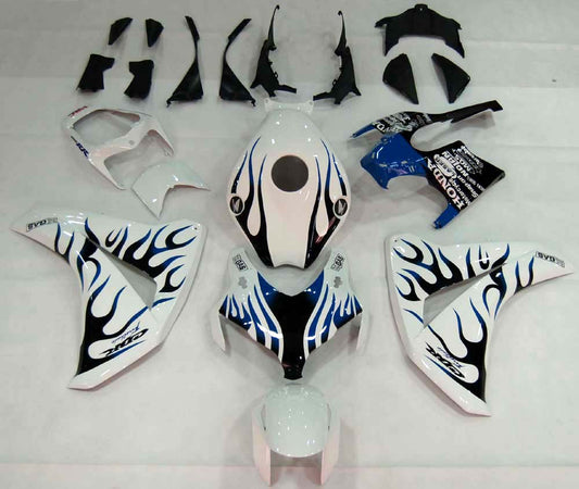 Carene 2008-2011 Honda CBR 1000 RR Bianco &amp; Blu Nero Fiamma Generico