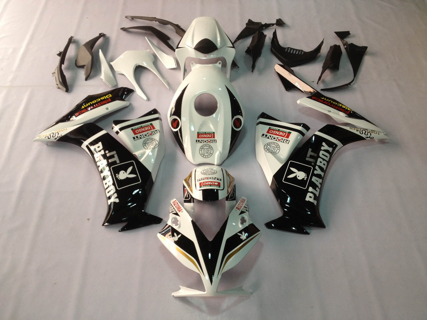 Carene 2012-2016 Honda CBR1000RR Playboy Bianco Nero Generico