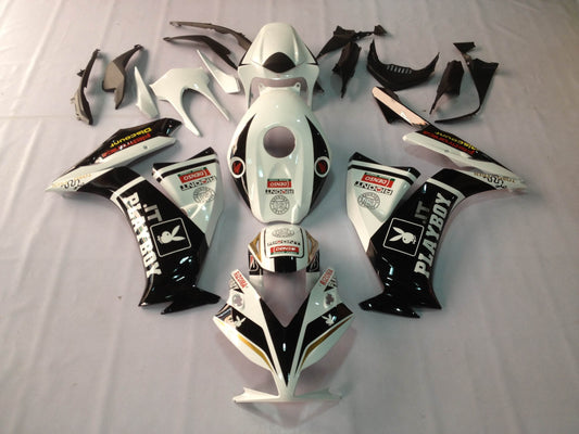 Carene 2012-2016 Honda CBR1000RR Playboy Bianco Nero Racing Generico