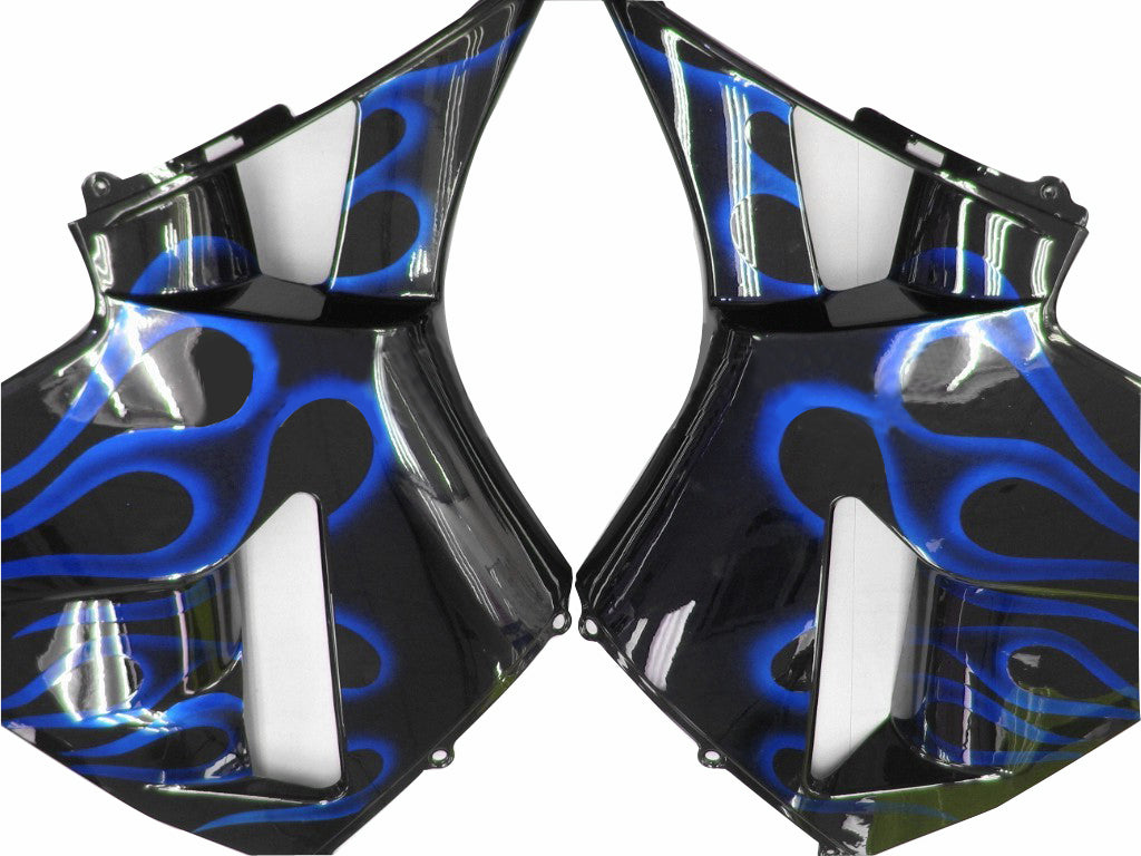 Carene 2003-2004 Honda CBR 600 RR Black &amp; Blue Flame Racing Generico