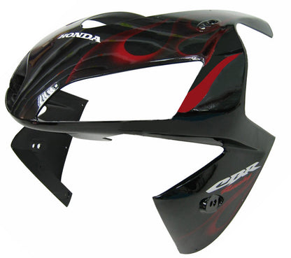 Carene 2003-2004 Honda CBR 600 RR Black &amp; Red Flame Racing Generico