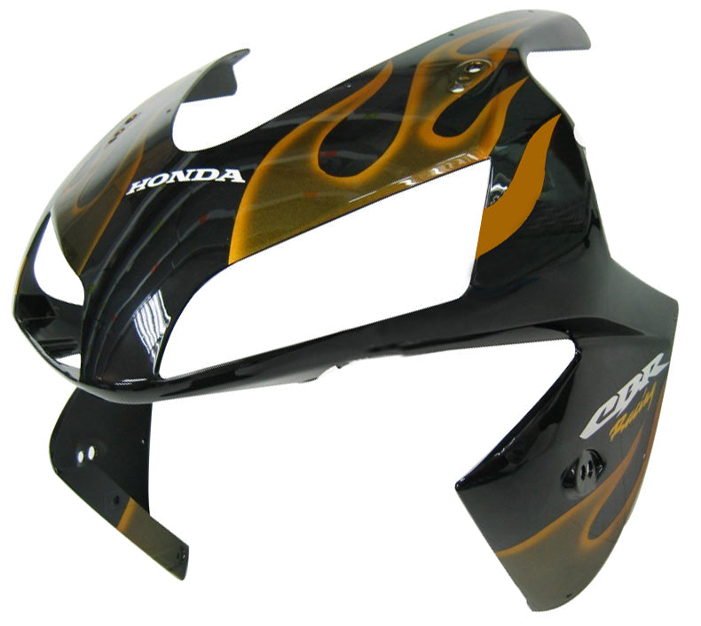 Carene 2003-2004 Honda CBR 600 RR Black &amp; Gold Flame Generico