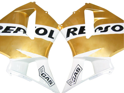 Amotopart 2003-2004 CBR600rr Honda Cladding Kit White & Gold