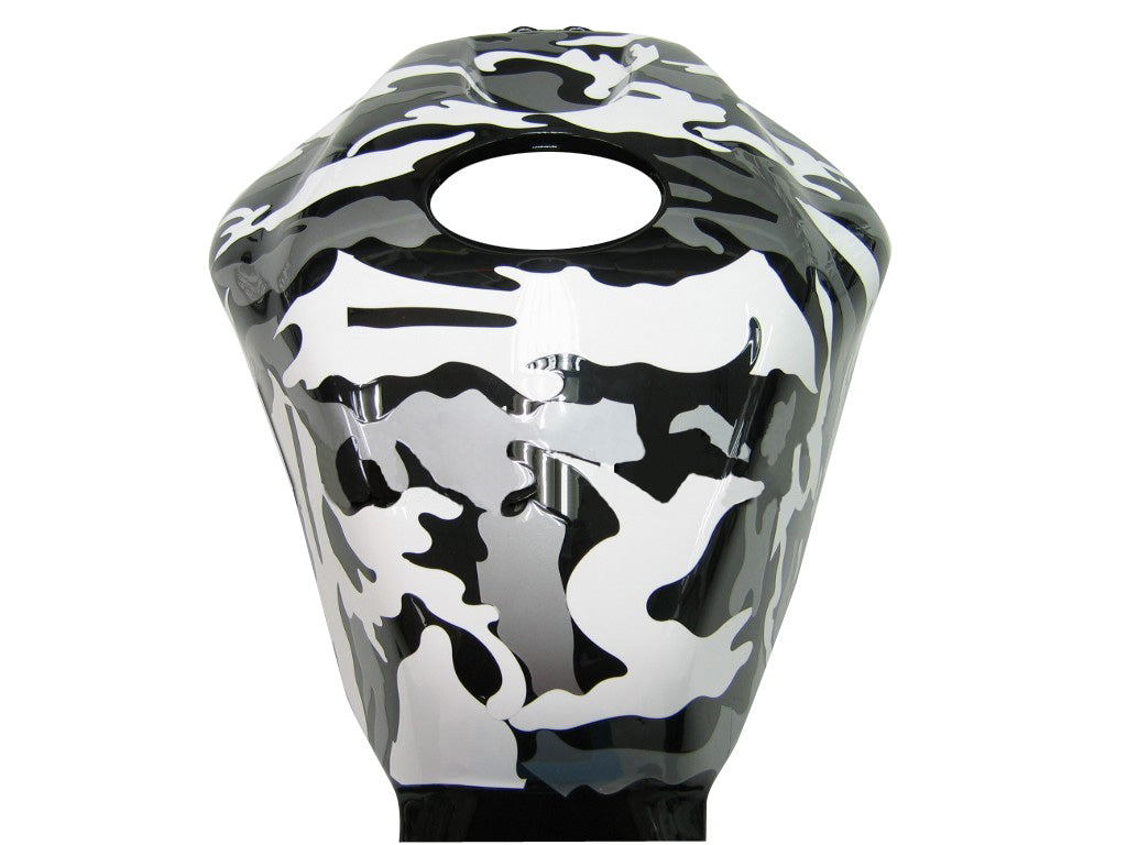 Carene 2003-2004 Honda CBR 600 RR Blk Wht Silver Camouflage Racing Generico