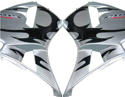 Carene 2003-2004 Honda CBR 600 RR Silver &amp; Black Tribal Tatoo Generico