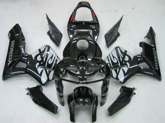 Carene 2005-2006 Honda CBR 600 RR Black &amp; Silver Tribal Tatoo Generico