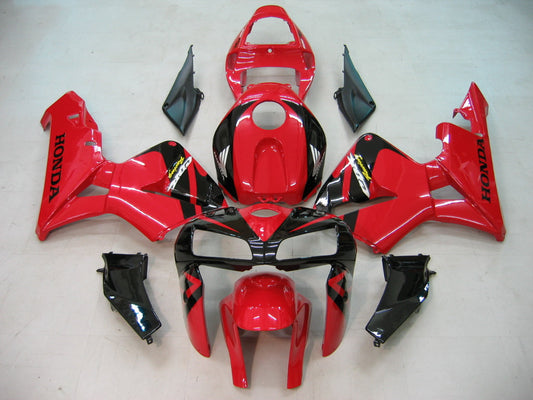 Carene 2005-2006 Honda CBR 600 RR Rosso &amp; Nero CBR Honda Racing Generico