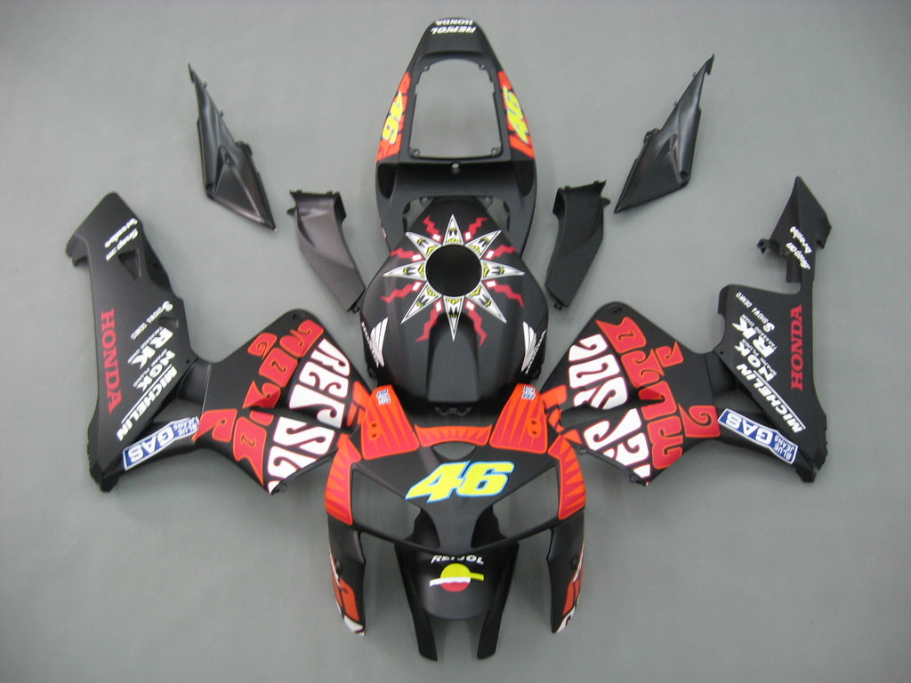 Carene 2005-2006 Honda CBR 600 RR Nero Opaco Valentino Rossi Generico